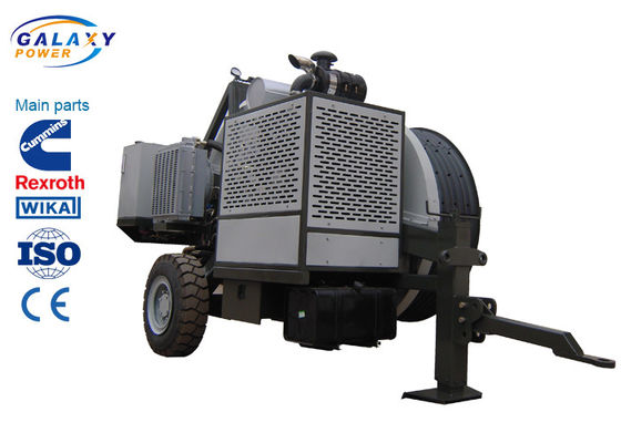 Hidrolik Tensioner Powerline Peralatan 7T Dengan Mesin imported 40mm Diameter Traverse Percobaan