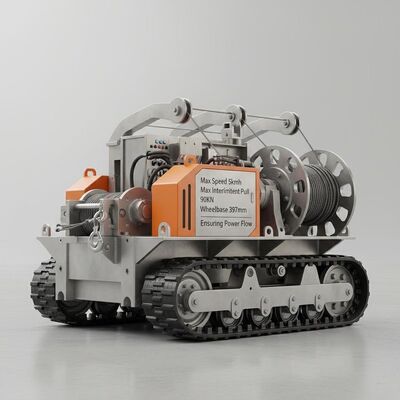 Peralatan Jalur Transmisi Kecepatan Maks 5km/jam Dilengkapi dengan Tarikan Intermiten Maks 90KN dan Jarak Roda 397mm Memastikan Aliran Daya