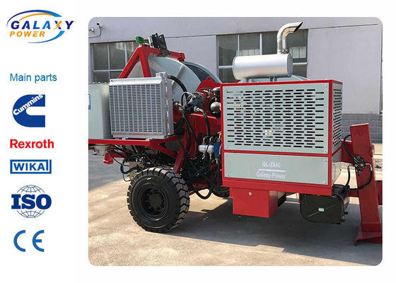 Mesin imported Mesin Tensioner Hidrolik Yang Tahan Lama Untuk Saluran Listrik Overhead