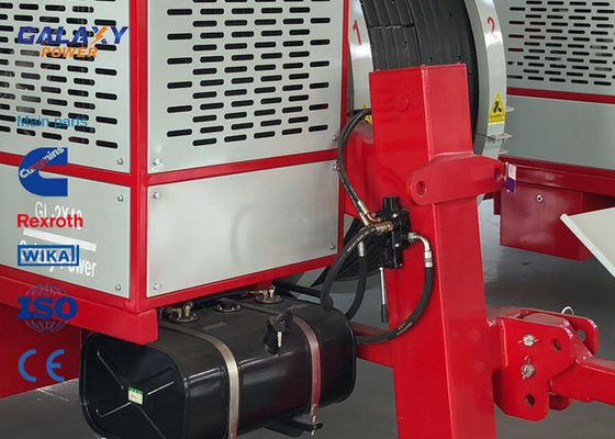 77kw 103hp Mesin imported Hidrolik Tensioner Max Ketegangan Intermiten 2x45 / 1x90kN Peralatan Merangkai