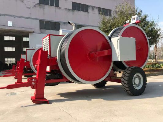 GL-2X50 Kabel Stringing Hydraulic Puller Dengan Alat Peralatan Tensioner