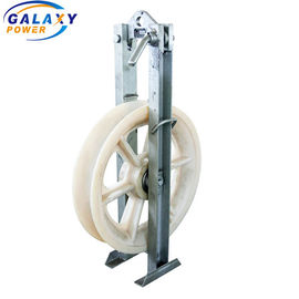 508x75mm Single Nylon Wheel Overhead Merangkai Blok konduktor katrol