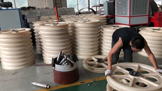 Diameter 508x75mm Lima Roda Nilon Bundel Konduktor Pulley Untuk Alat Saluran Transmisi Konduktor Quad