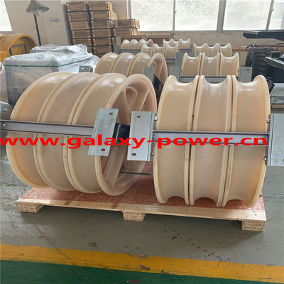 Diameter 660x100mm Tiga Roda Konduktor Merangkai Alat Saluran Transmisi