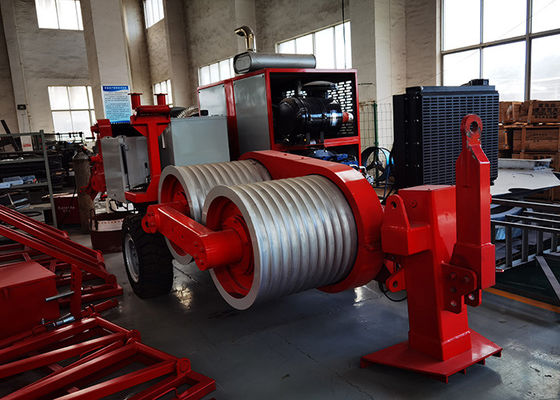 Peralatan Jalur Transmisi 120KN Penarik Hidraulik 129kw (172hp) Mesin Desiel