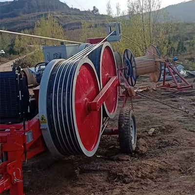 66KV Releasing Conductor Dan Ground 1X30KN Hydraulic Tensioner Machine