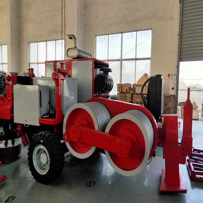 Max Intermittent 18Ton Cable Stringing Equipment Untuk Saluran Listrik Overhead