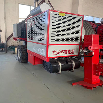 110KV 6 Grooves 1x50KN Peralatan Merangkai Kabel Tensioner Hidraulik