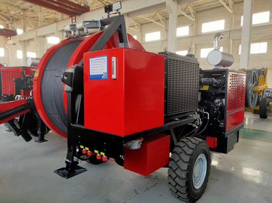 2.5km / H Peralatan Tensioner Kabel Hidraulik Overhead Line