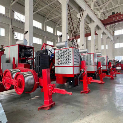 Saluran Daya Transmisi Mesin Penarik Kabel Hidraulik Max 120KN 12T