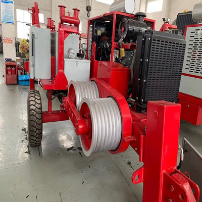 110KV Groove 7 Penarik Hidraulik Peralatan Merangkai Kabel OPGW / ADSS