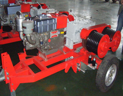 5t 50kn Diesel Hydraulic Winch Untuk Transportasi