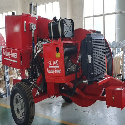 Menarik Kabel Konduktor Tunggal Earth Wire Tensioner Merangkai Mesin