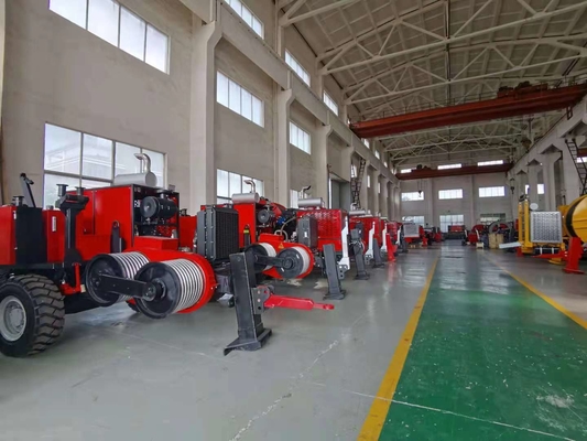 Max Menarik 220KN Bull-Wheel Diesel Kabel Hidrolik Merangkai Peralatan