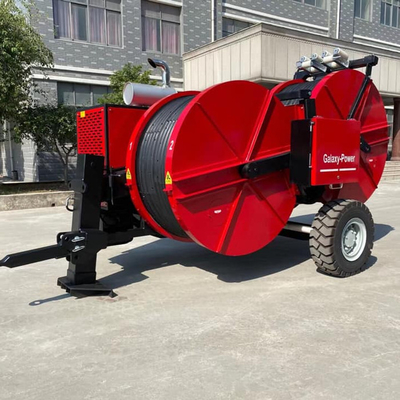 Konduktor Kembar 8 Ton Tensioner Kabel Hidrolik Mesin Cummins Diesel