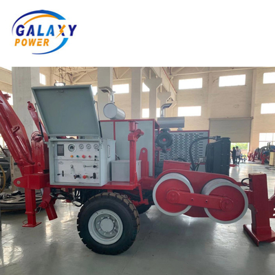 220KV Overhead Line 9Ton Cable Tensioner Merangkai Peralatan 90KN