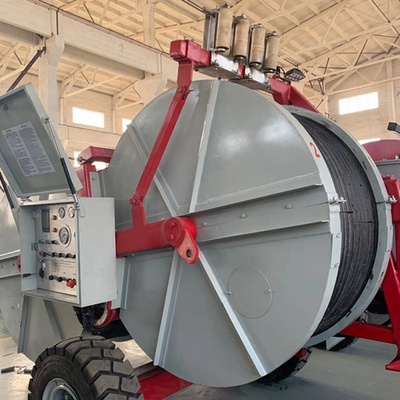 8 Ton Merangkai Peralatan Overhead Tensioner Penarik Konduktor Kembar