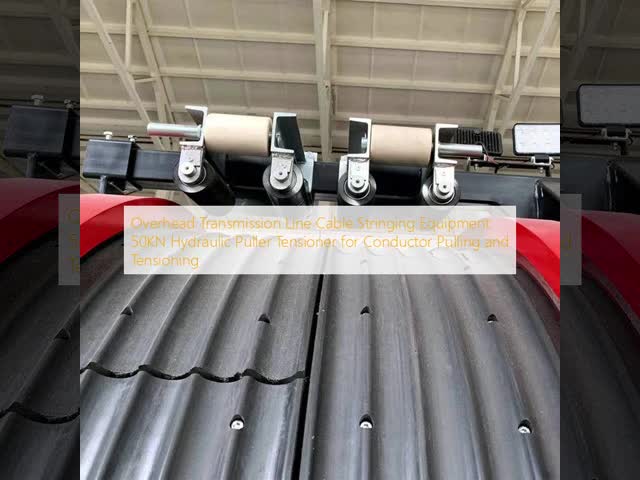 Peralatan penekanan kabel udara 2x50kN untuk mesin konduktor kembar